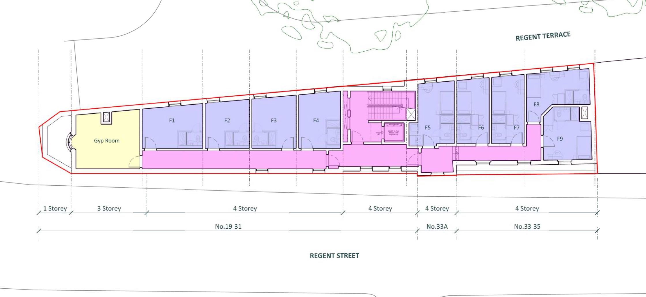Proposed second floor plan